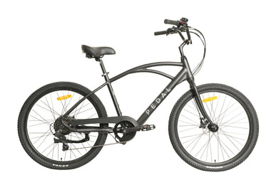 Pedal Seahawk SL Electric Cruiser Bike Satin Black