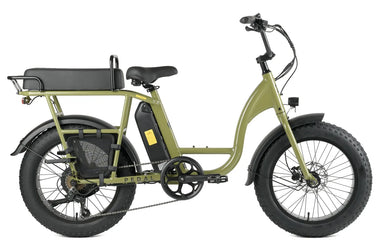 Pedal Brewer Electric Cruiser Bike Green 560Wh