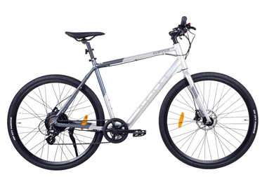 Pedal Clipper Electric Flat Bar Road Bike Grey 54cm