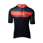 Pedal Short Sleeve Jersey Black Red