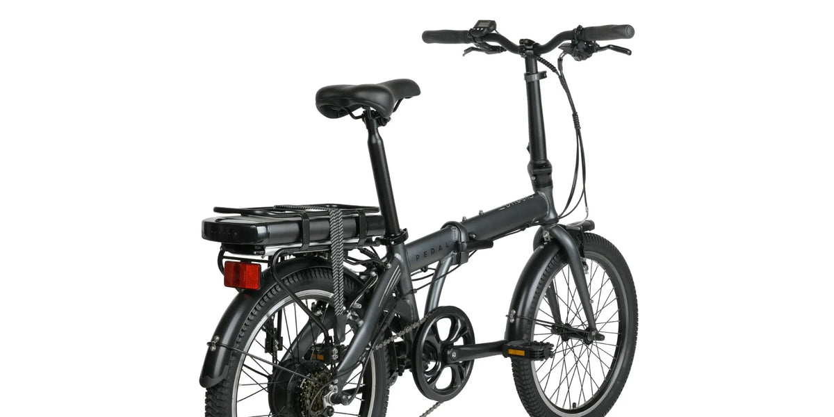 dynamo electric bicycle Pedal Dynamo 3 Electric Folding Bike Charcoal | Pedal