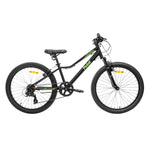 Pedal Crush 24" Kids Bike Black/Green