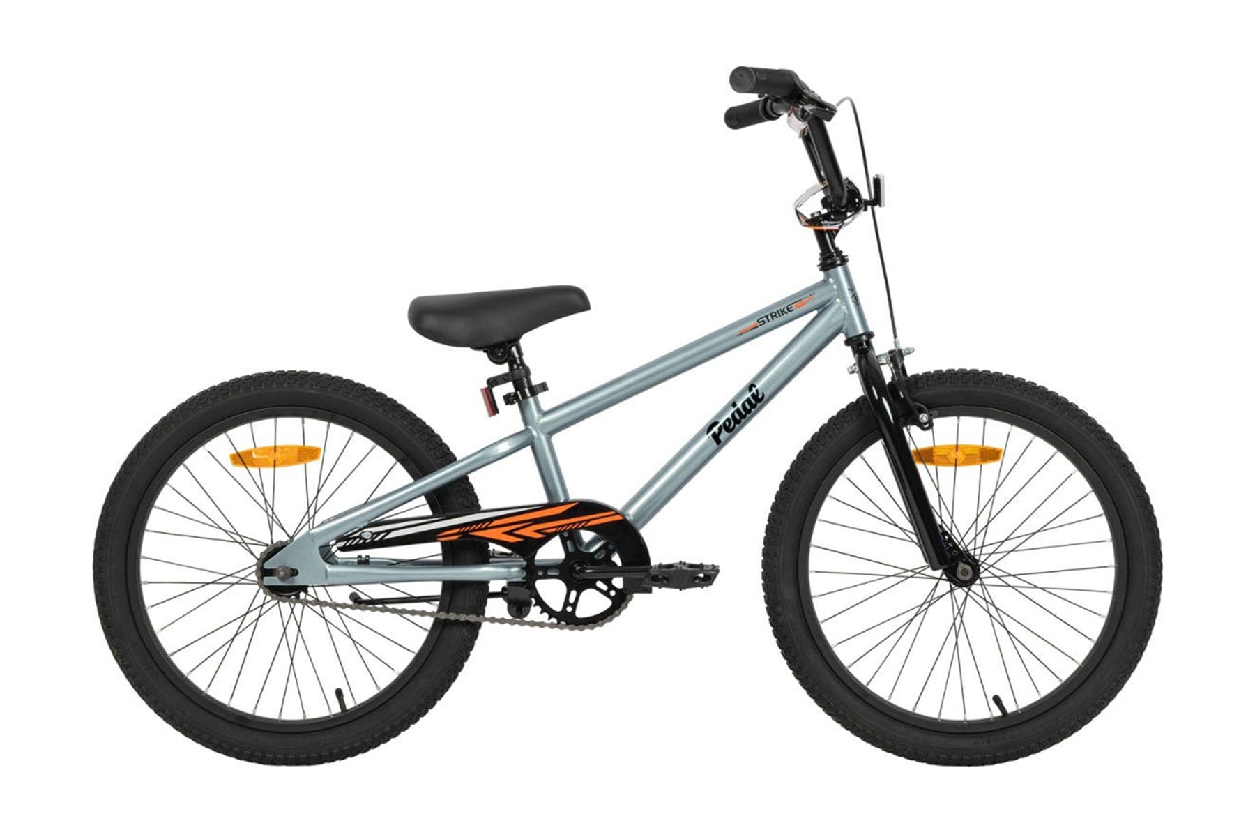 pedal strike Pedal Strike 20" Steel Kids Bike Silver/Green | Pedal