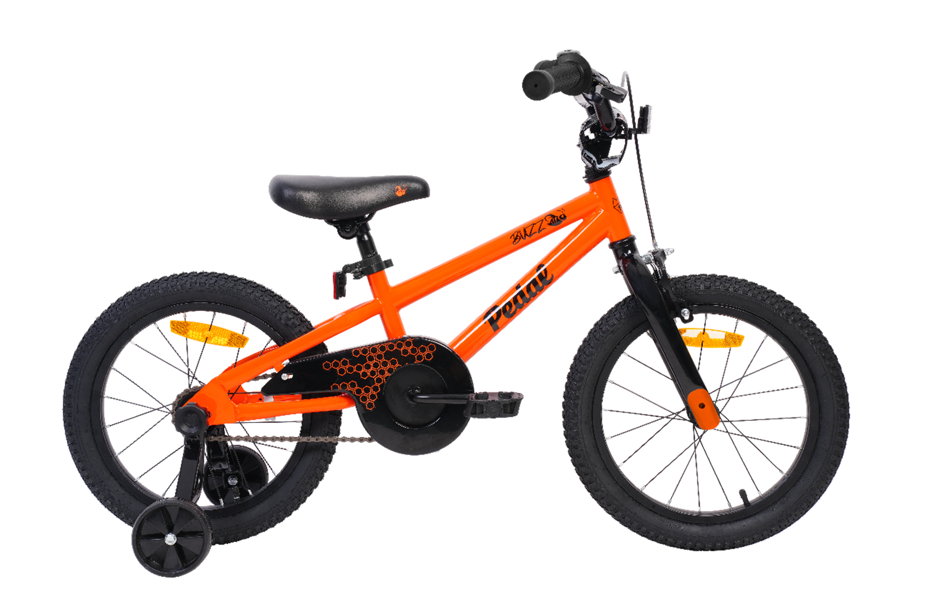 Pedal Buzz Steel Kids Bike Orange Pedal Pedal Bikes