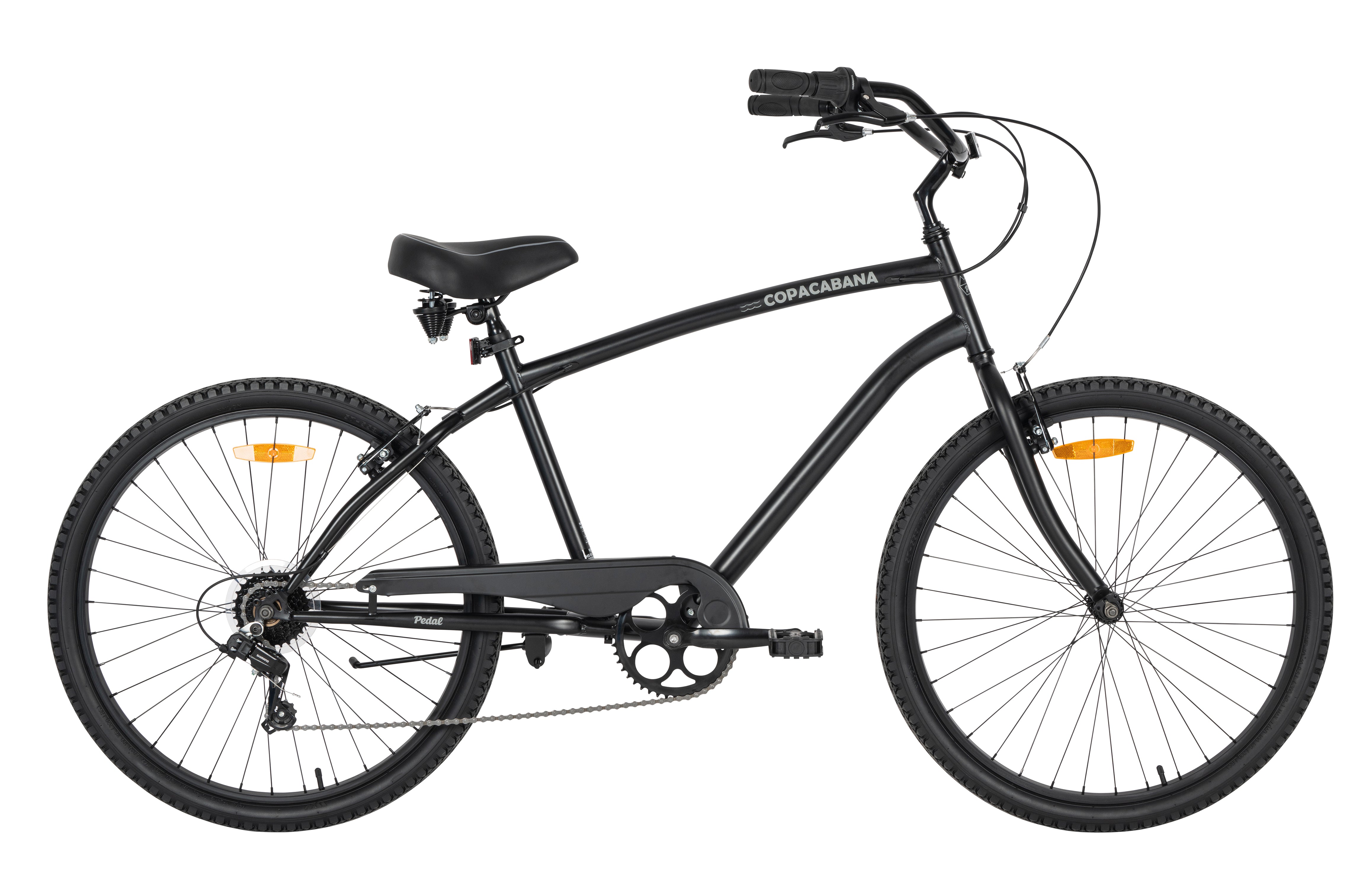 cruiser pedal bikes Pedal Copacabana 7 Speed Cruiser Bike Black – Pedal Bikes