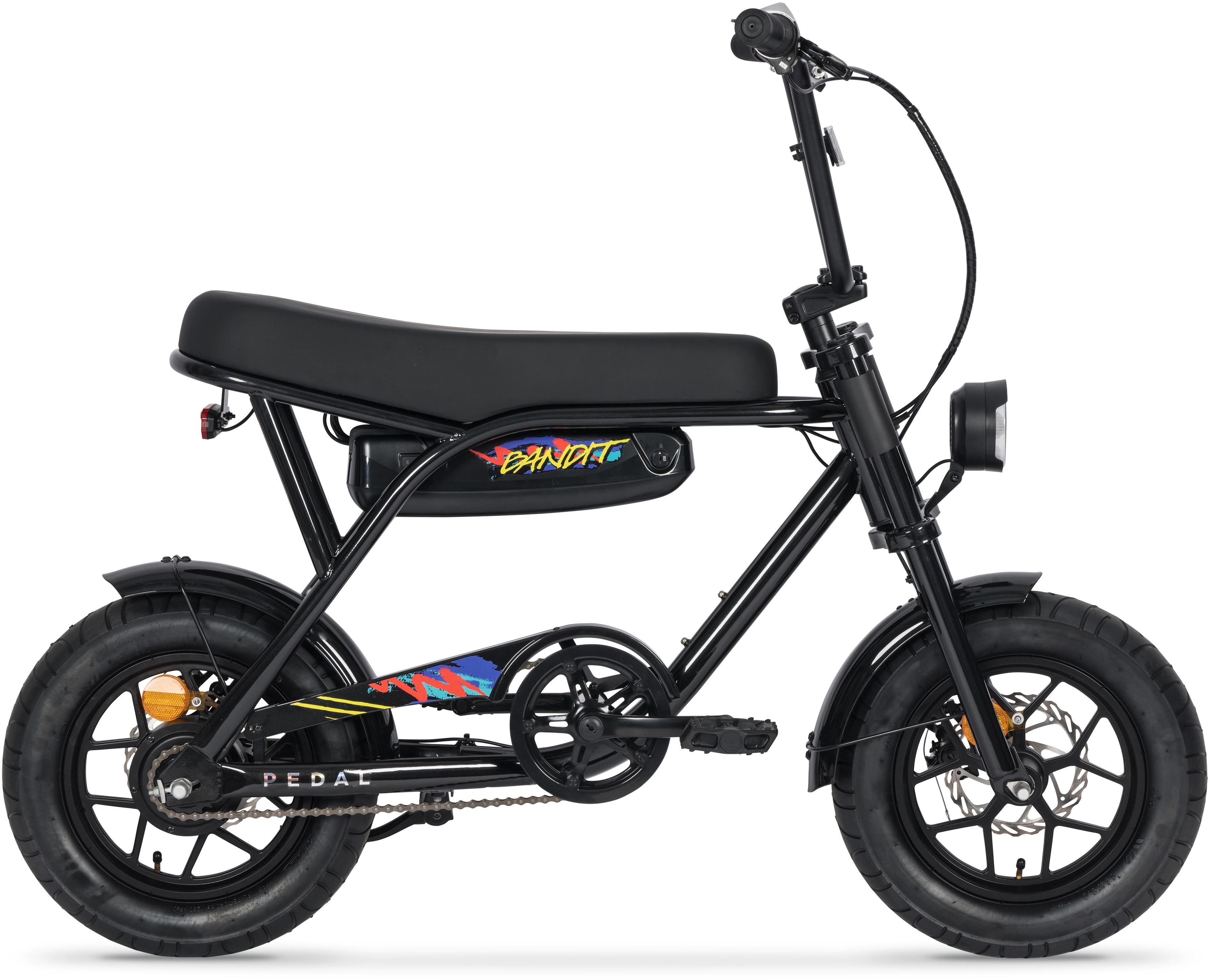 mini pedal bike Pedal Bandit Mini 14" Electric Fat Tyre Bike Black – Pedal Bikes