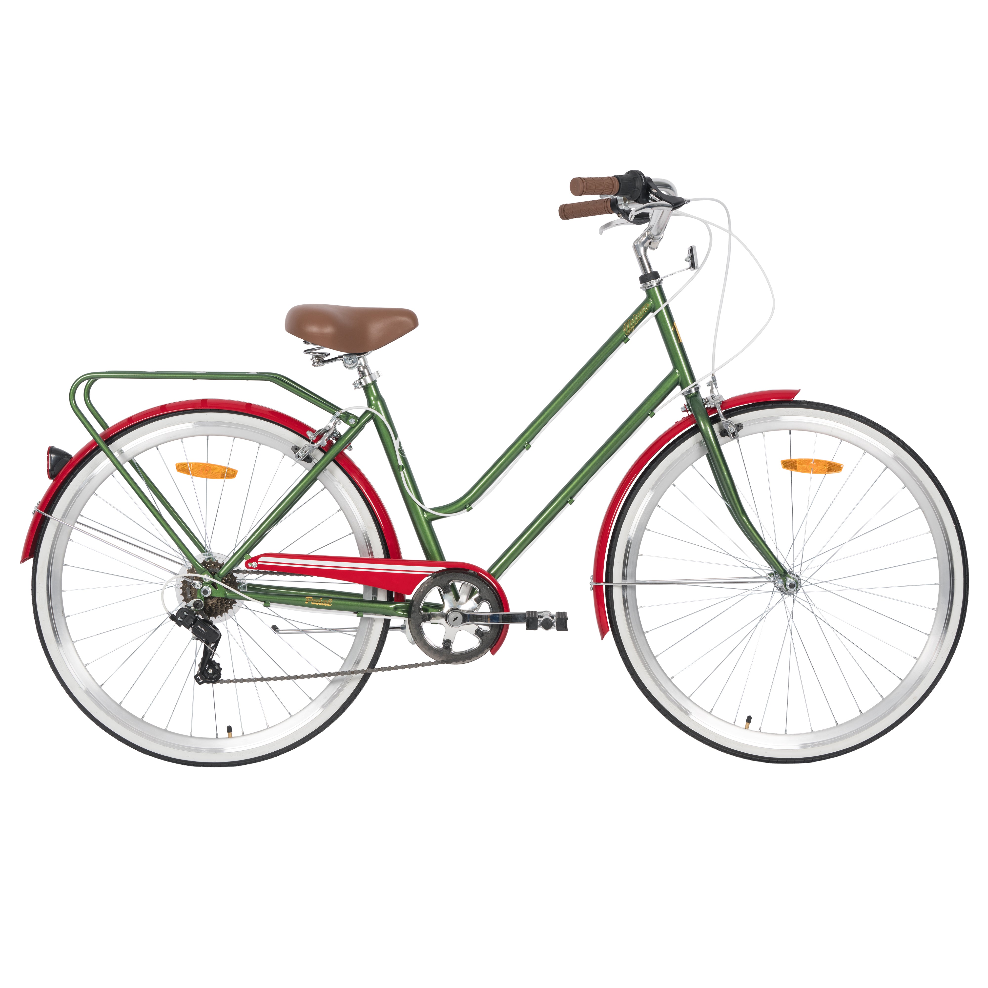 Pedal Uptown Vintage Cruiser Bike Red & Green – Pedal Bikes