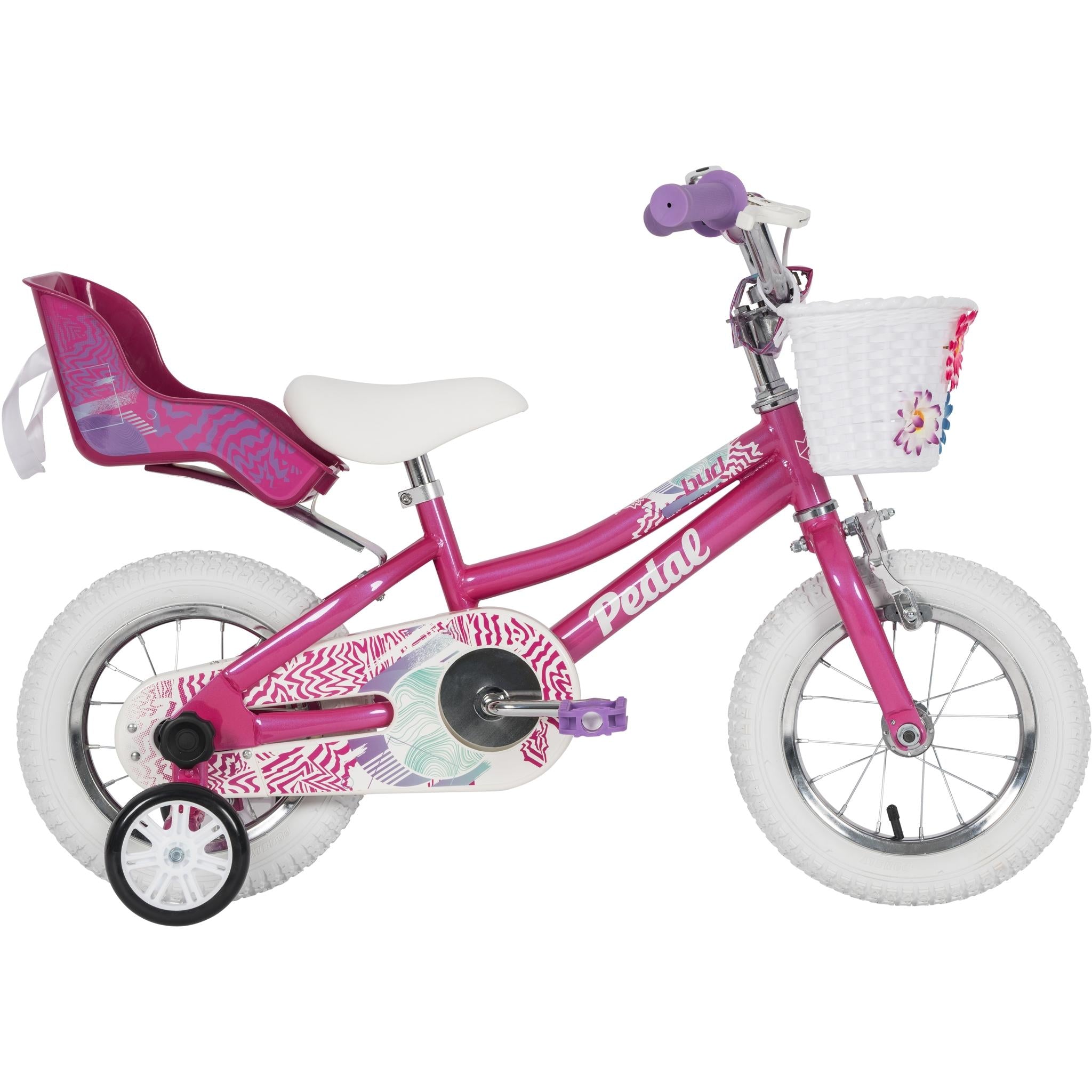 pink pedal bike Pedal Bud Girls Bike 12" Pink – Pedal Bikes