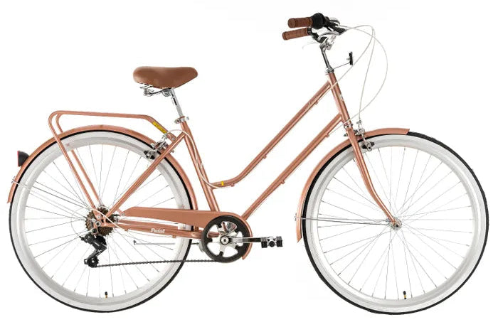 Pedal Uptown Vintage Cruiser Bike Rose Gold – Pedal Bikes