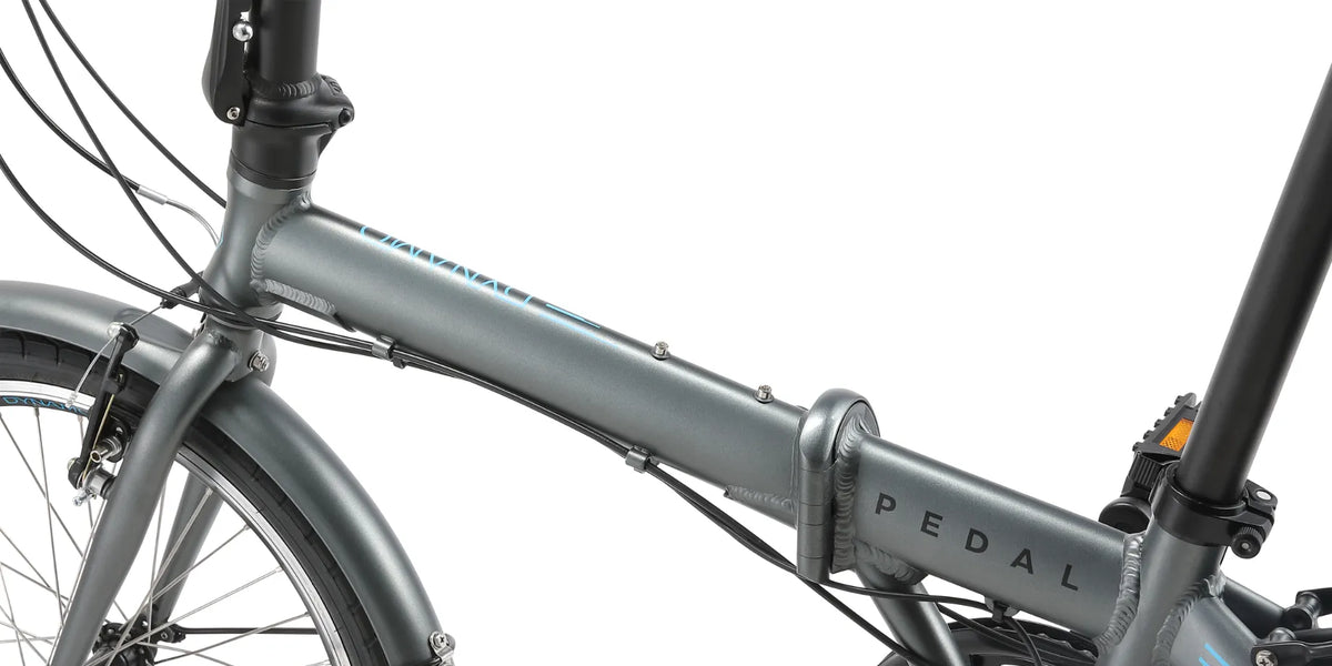 pedal dynamo Pedal Dynamo Plus Electric Folding Bike Charcoal – Pedal Bikes