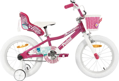 Pedal Hoot 16" Alloy Kids Bike Pink/White