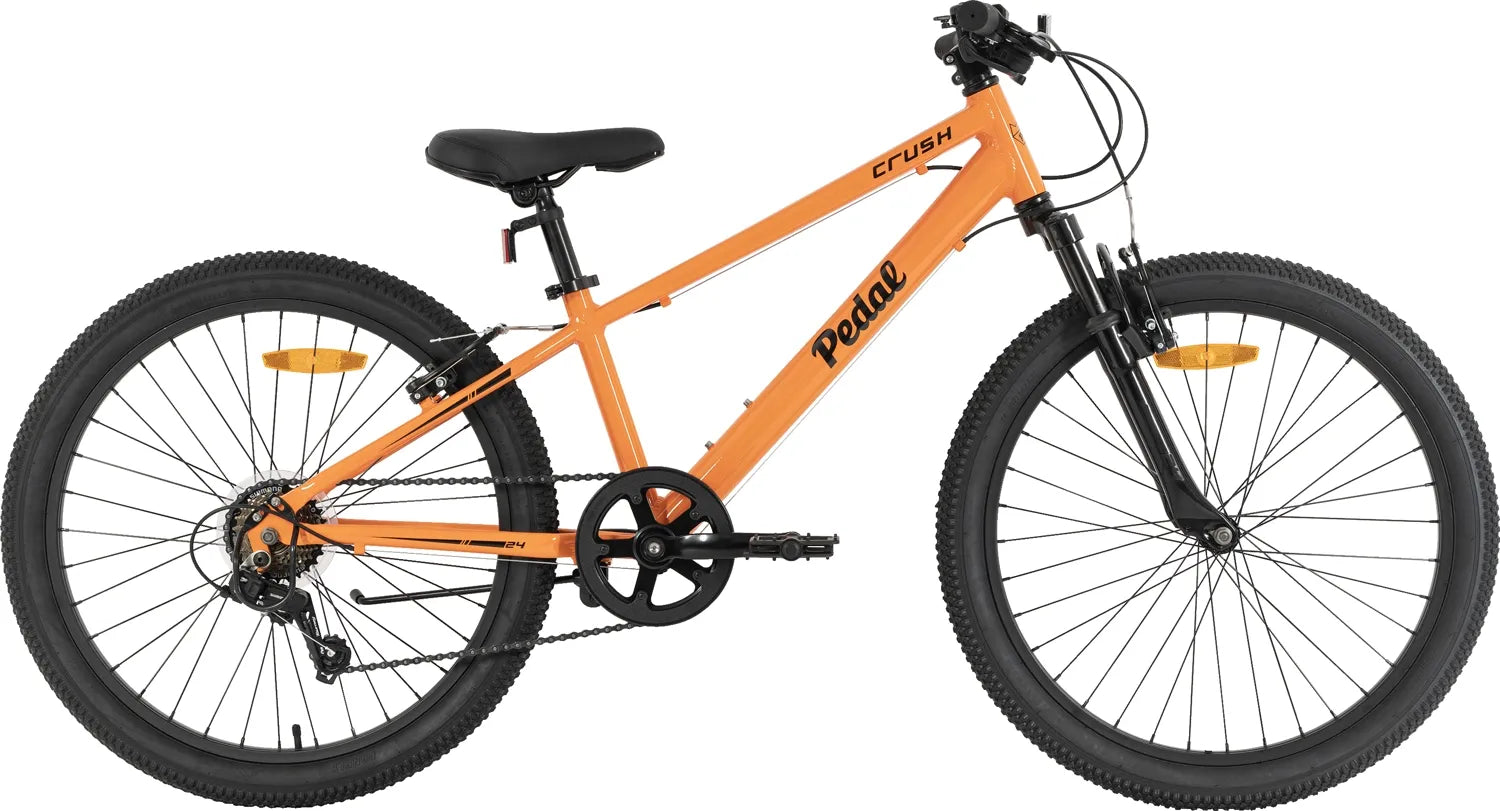 pedal crush Pedal Crush 24" Kids Bike Orange Black – Pedal Bikes