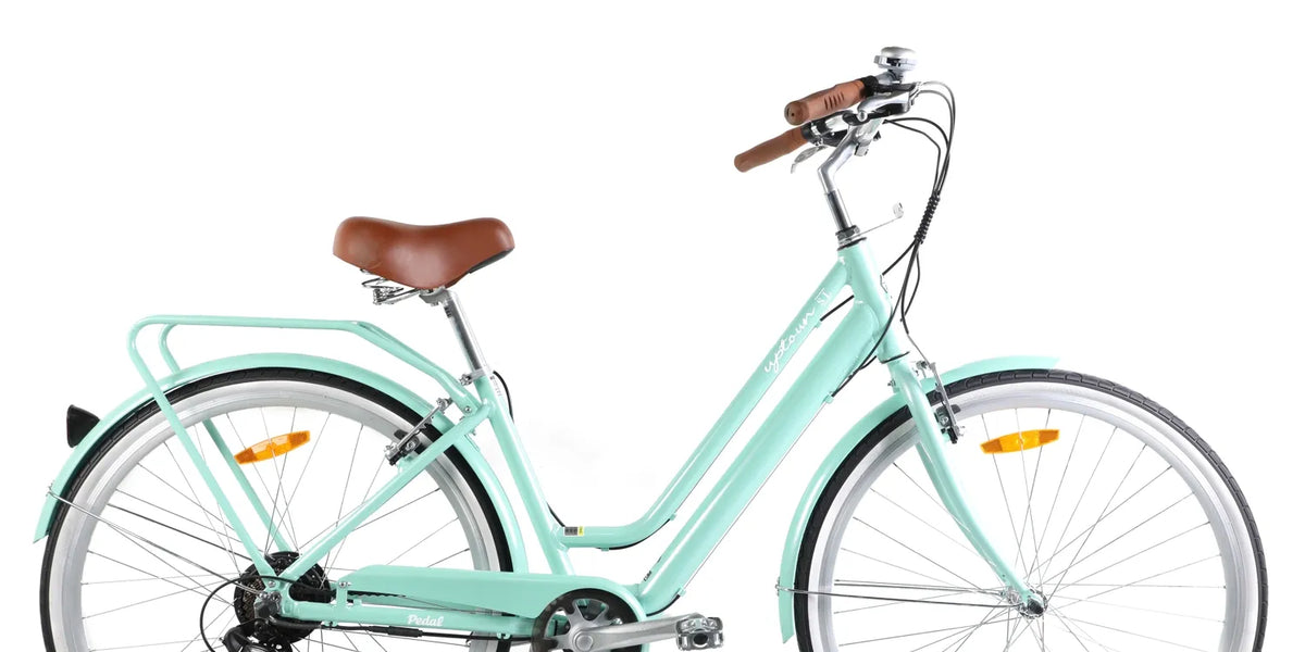 cruiser pedal bikes Uptown SL Electric Vintage Bike 7-Speed Mint Green – Pedal Farbe:black/white M-Wave Fahrrad Montageständer Reparaturständer Year_2019_Make_Buick_Model_Encore_Engine_1.4L Gas inspired style and modern