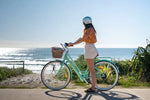 Pedal Uptown SL Electric Vintage Cruiser Bike 7-Speed Mint Green