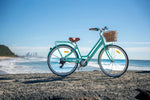 Pedal Uptown SL Electric Vintage Cruiser Bike 7-Speed Mint Green