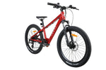 Pedal Warrior 2 24" Electric Mountain Bike Red