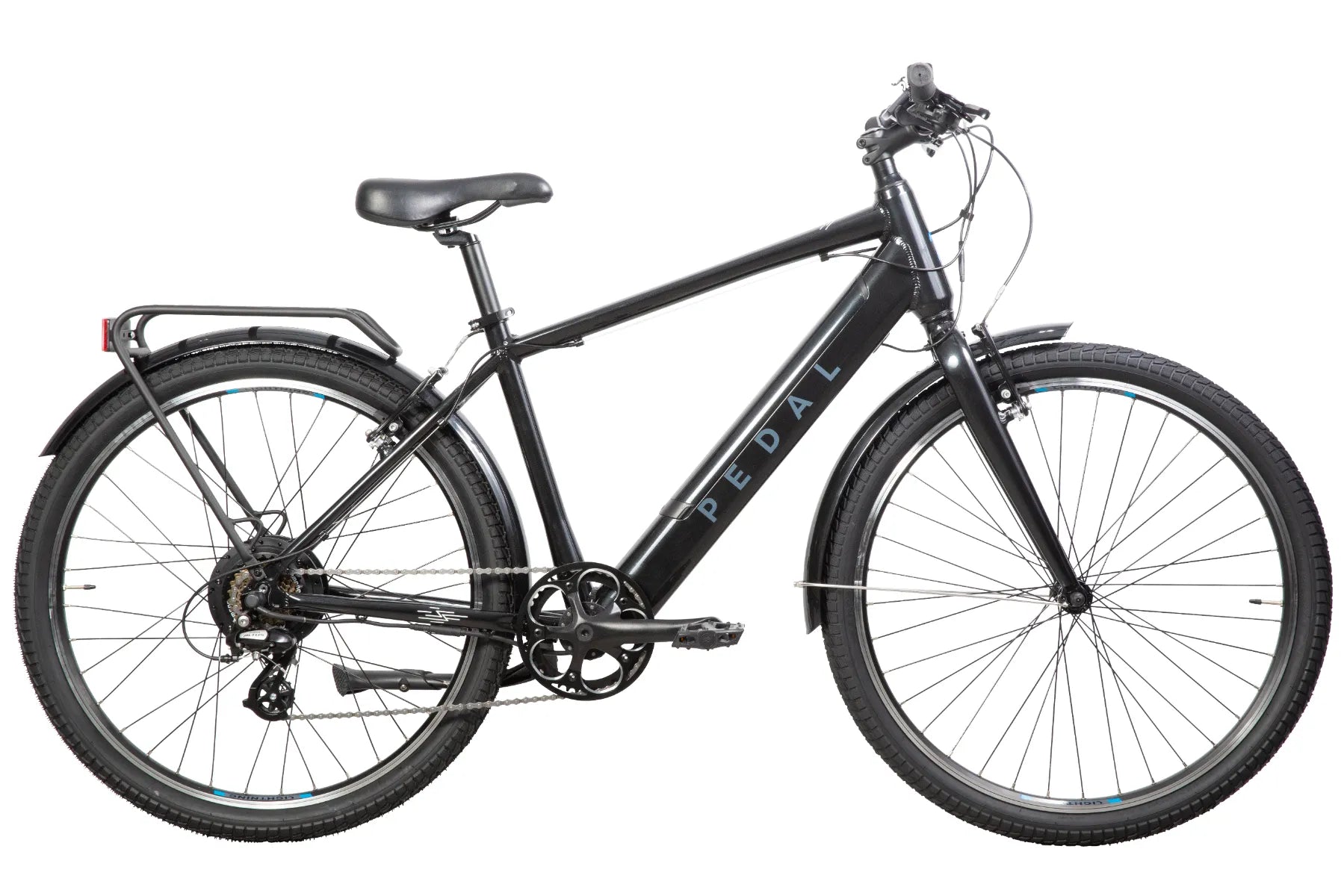 Pedal Lightning PLUS Electric Hybrid Bike Pearl Black – Pedal
