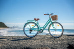 Pedal Uptown SL Electric Vintage Cruiser Bike Mint Green