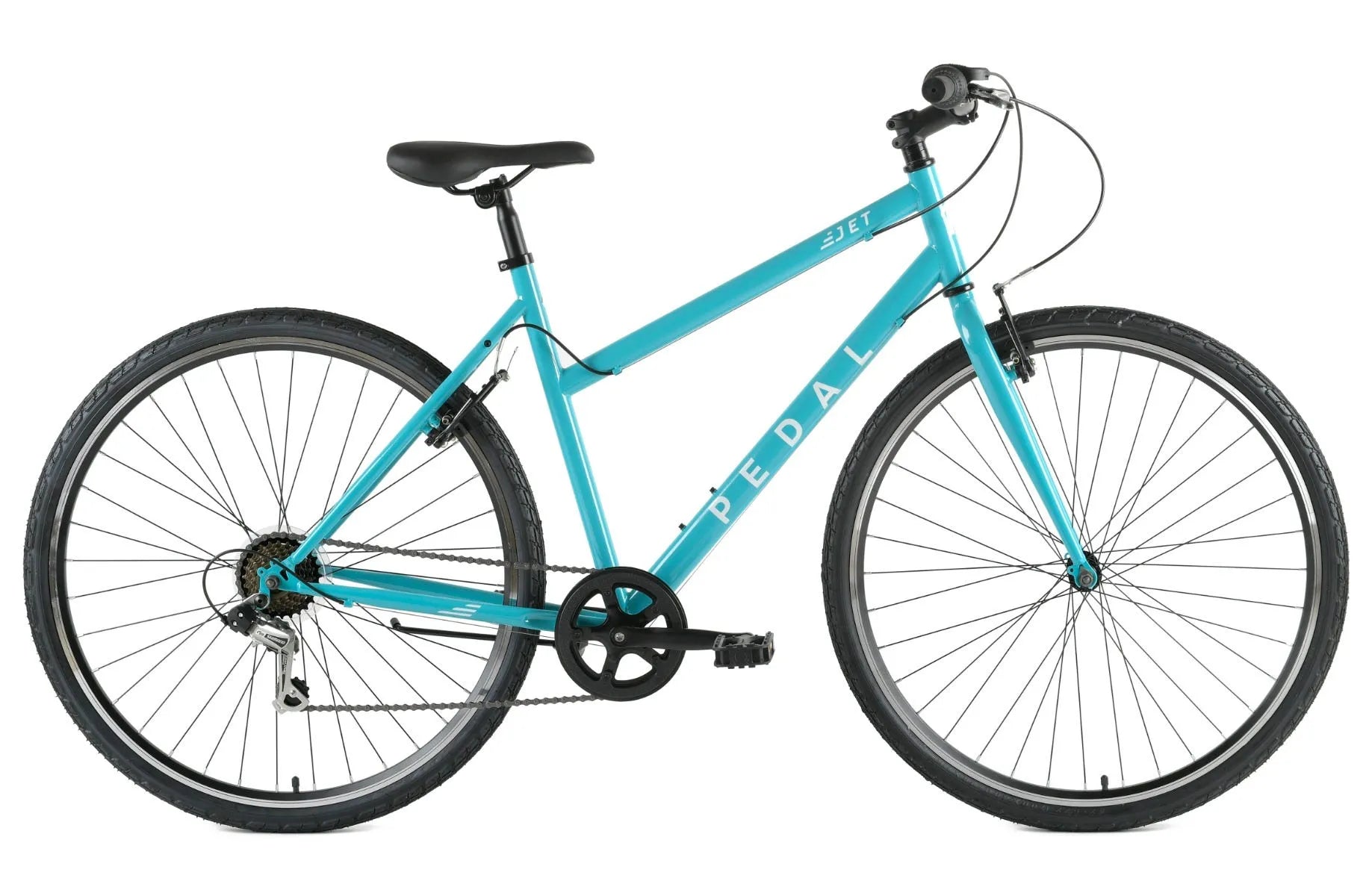 Pedal Jet 3 Trapeze Flat Bar Road Bike Turquoise Pedal Bikes