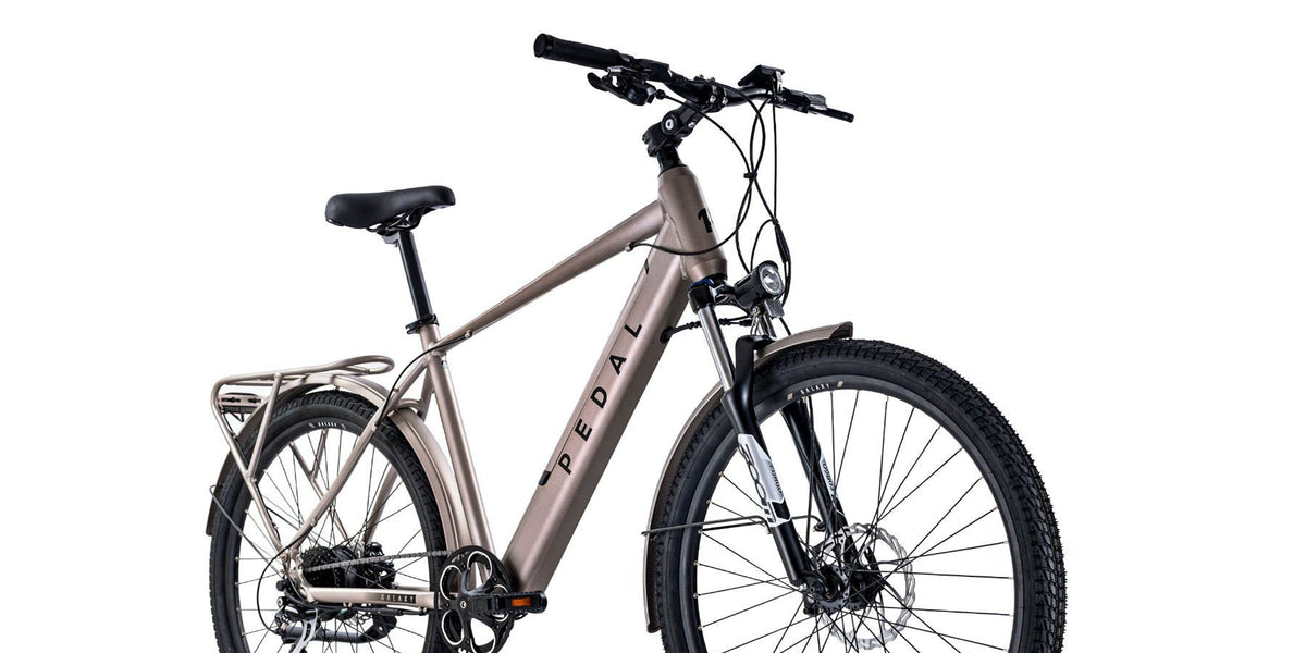 Pedal Galaxy Electric Hybrid Bike Silver Pedal Pedal Bikes