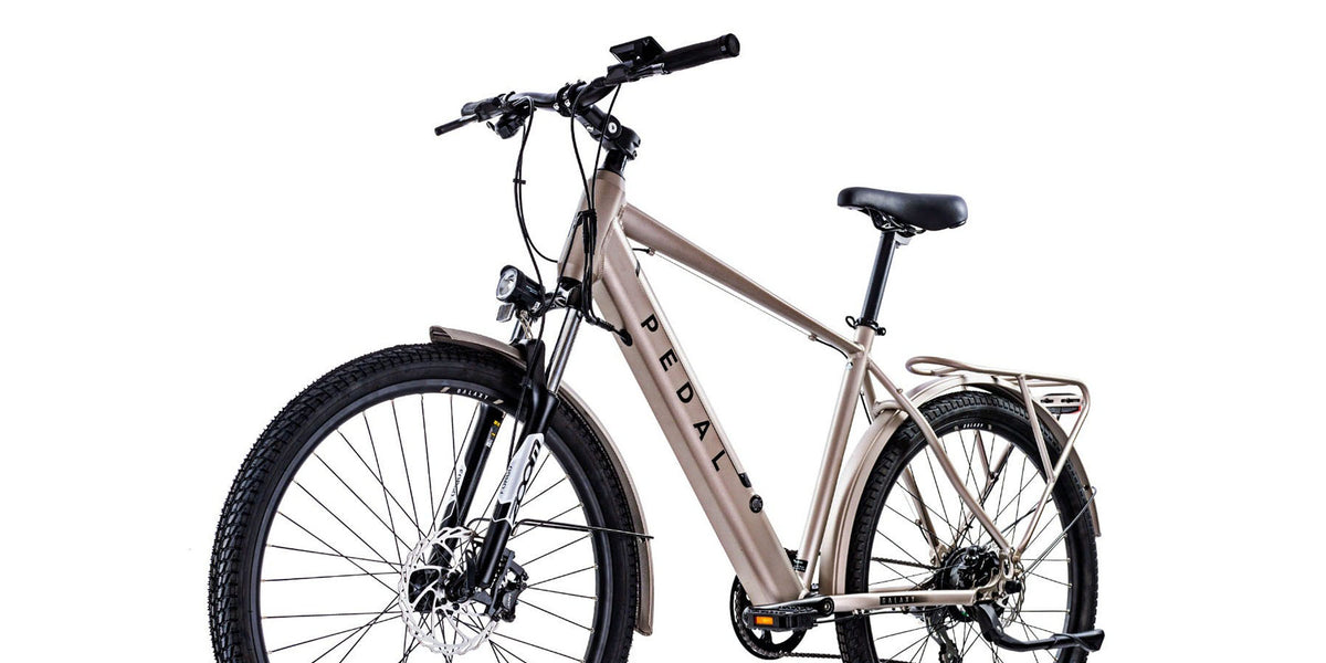 gas electric hybrid bicycle Pedal Galaxy Electric Hybrid Bike Silver | Pedal