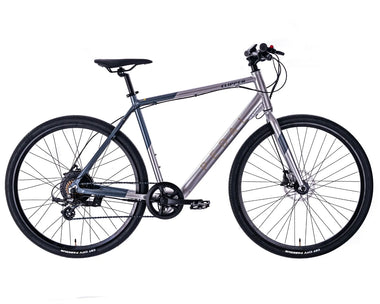 Pedal Clipper Electric  Flat Bar Road Bike Grey 50cm