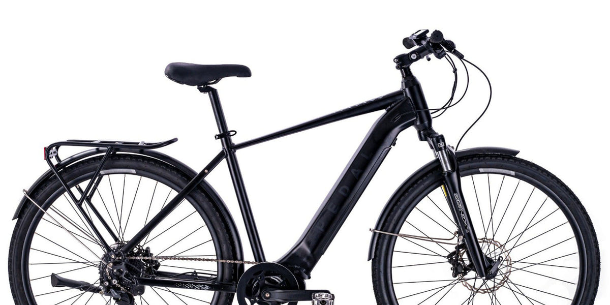 Pedal Falcon 375wh Electric Hybrid Bike Black Pedal Pedal Bikes