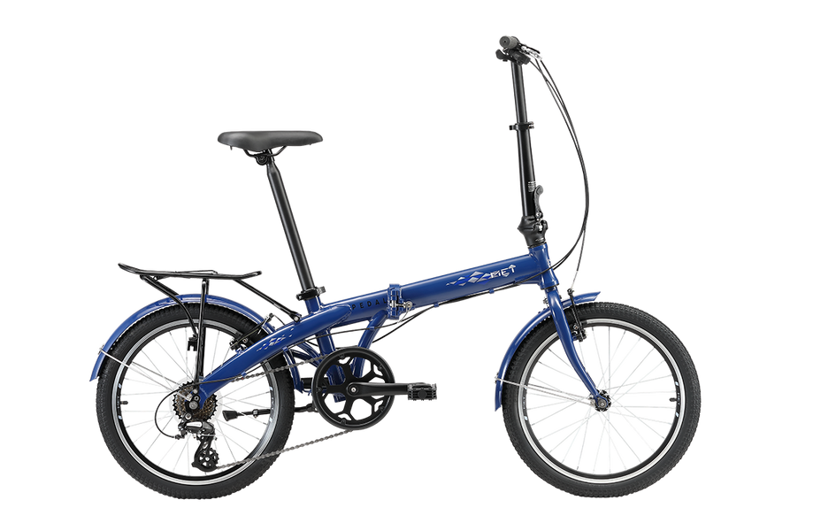 Blue folding bike hotsell
