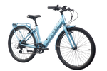 Pedal Lightning PLUS 27.5" Step Through Electric Hybrid Bike Satin Blue