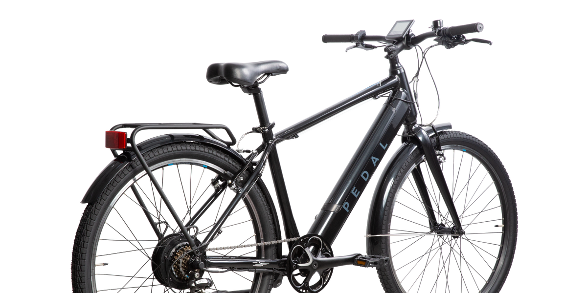 Pedal Lightning Plus 27.5 Electric Hybrid Bike Pearl Black Pedal