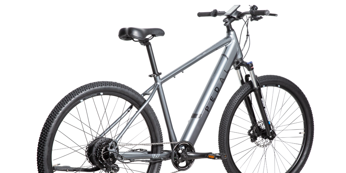 Pedal Coyote 2 Electric Hardtail Mountain Bike Gloss Charcoal Pedal