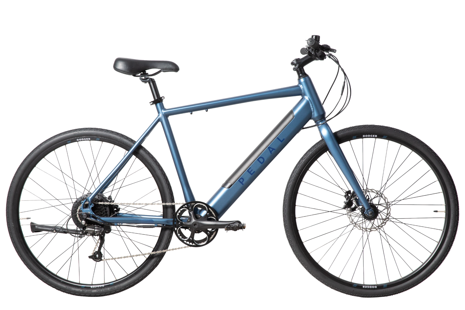 Pedal Dodger 2 Electric Flat Bar Road Bike Slate Blue Pedal