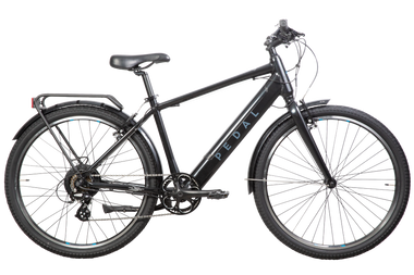 Pedal Lightning PLUS 27.5 Electric Hybrid Bike Pearl Black