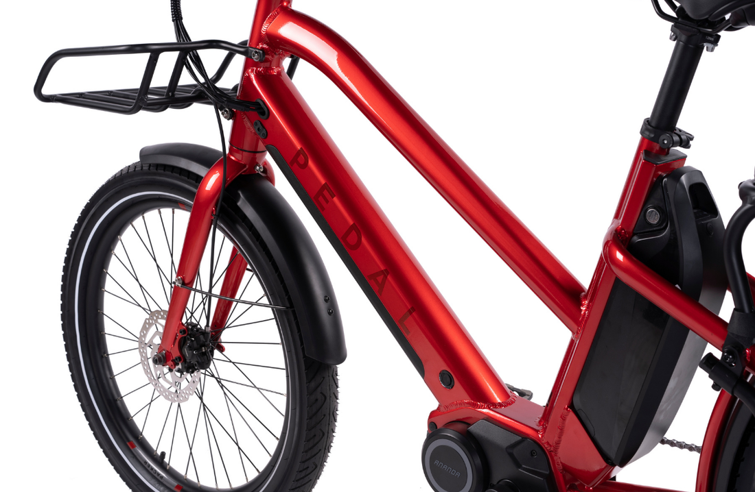 Pedal Packer Electric Cargo Bike Bright Red | Pedal | Pedal Bikes