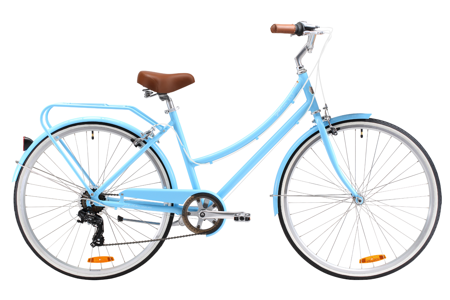 Baby blue bike with basket sales